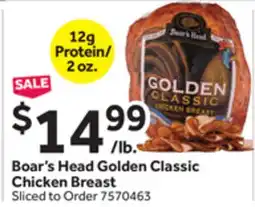 Stop&Shop Boar's Head Golden Classic Chicken Breast offer