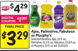 Stop&Shop Ajax, Palmolive, Fabuloso or Murphy's offer
