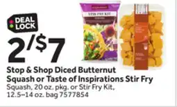 Stop&Shop Stop & Shop Diced Butternut Squash or Taste of Inspirations Stir Fry offer
