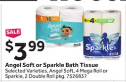 Stop&Shop Angel Soft or Sparkle Bath Tissue offer