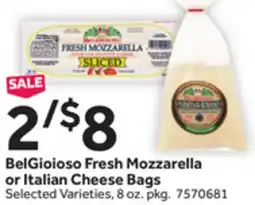 Stop&Shop BelGioioso Fresh Mozzarella or Italian Cheese Bags offer