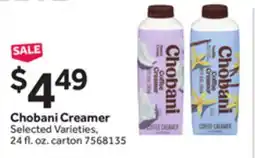 Stop&Shop Chobani Creamer offer