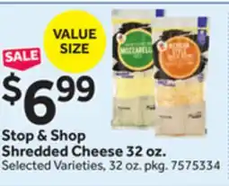 Stop&Shop Stop & Shop Shredded Cheese offer