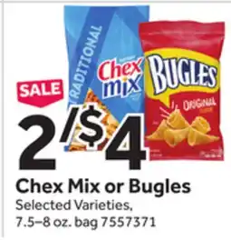 Stop&Shop Chex Mix or Bugles offer