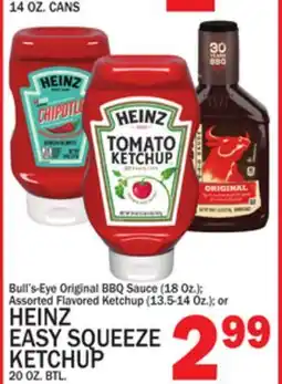 C Town HEINZ EASY SQUEEZE KETCHUP 20 OZ. BTL offer