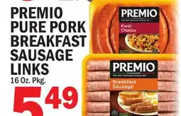 C Town PREMIO PURE PORK BREAKFAST SAUSAGE offer