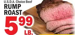 C Town U.S.D.A. CHOICE BEEF RUMP ROAST offer