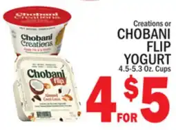C Town CHOBANI FLIP YOGURT offer