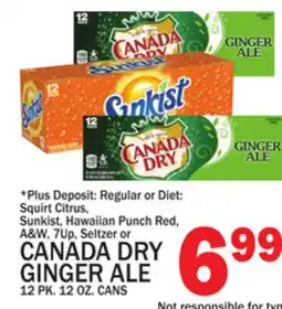 C Town CANADA DRY GINGER ALE offer