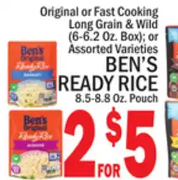 C Town BEN'S READY RICE, 8.5-8.8 Oz. Pouch offer