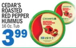 C Town CEDAR'S ROASTED RED PEPPER HUMMUS offer