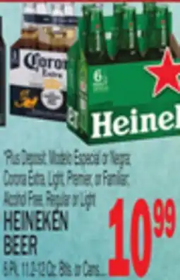 C Town HEINEKEN BEER 6 Pk. 11.2-12 Oz. Btls. or Cans offer