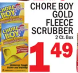 C Town CHORE BOY GOLD FLEECE SCRUBBER offer