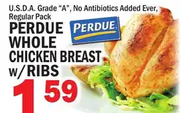 C Town PERDUE WHOLE CHICKEN BREAST w/RIBS offer