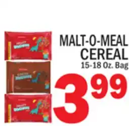 C Town MALT-O-MEAL CEREAL offer