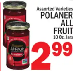 C Town POLANER ALL FRUIT 10 Oz. Jars offer
