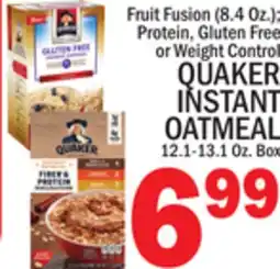 C Town QUAKER INSTANT OATMEAL 12.1-13.1 Oz. Box offer