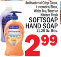 C Town SOFTSOAP HAND SOAP 11.25 Oz. Btls offer