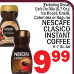 C Town NESCAFE CLASICO INSTANT COFFEE 6-7 Oz. Jar offer