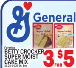 C Town BETTY CROCKER SUPER MOIST CAKE MIX offer
