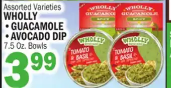 C Town WHOLLY, GUACAMOLE, AVOCADO DIP offer