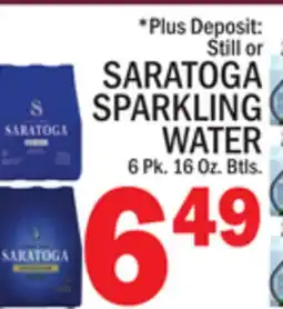 C Town SARATOGA SPARKLING WATER offer