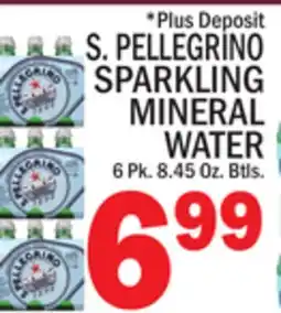 C Town S. PELLEGRINO SPARKLING MINERAL WATER offer