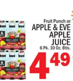 C Town APPLE & EVE APPLE JUICE offer