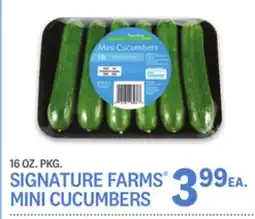 Kings Food Markets SIGNATURE FARMS MINI CUCUMBERS offer