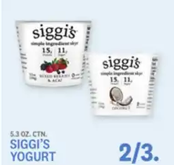 Kings Food Markets SIGGI'S YOGURT offer