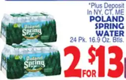 Bravo Supermarkets POLAND SPRING WATER offer