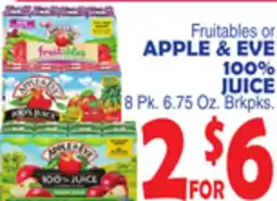 Bravo Supermarkets APPLE & EVE 100% JUICE offer