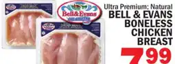 Bravo Supermarkets BELL & EVANS BONELESS CHICKEN BREAST offer