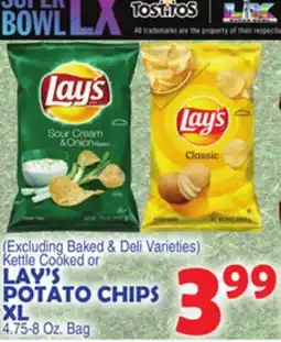 Bravo Supermarkets LAY'S POTATO CHIPS XL offer