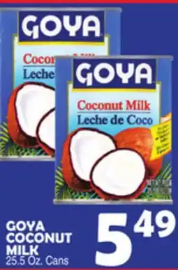 Bravo Supermarkets GOYA COCONUT MILK offer