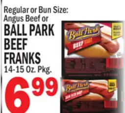 Bravo Supermarkets BALL PARK BEEF FRANKS offer