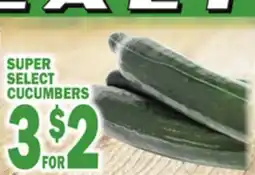 Bravo Supermarkets SUPER SELECT CUCUMBERS offer