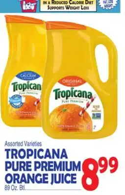 Bravo Supermarkets TROPICANA PURE PREMIUM ORANGE JUICE offer