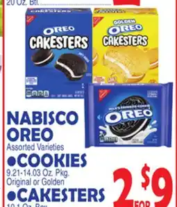 Bravo Supermarkets NABISCO OREO COOKIES, CAKESTERS offer