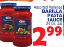 Bravo Supermarkets BARILLA PASTA SAUCE offer