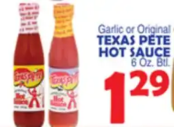 Bravo Supermarkets TEXAS PETE HOT SAUCE offer