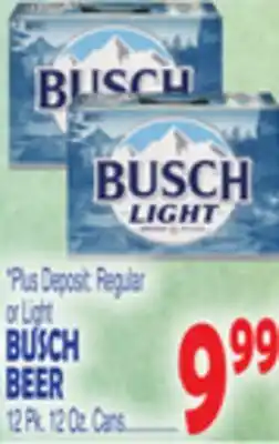 Bravo Supermarkets BUSCH BEER offer