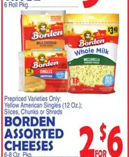 Bravo Supermarkets BORDEN ASSORTED CHEESES offer
