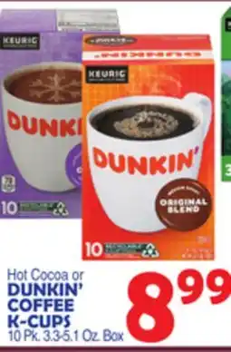 Bravo Supermarkets DUNKIN' COFFEE K-CUPS offer