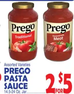 Bravo Supermarkets PREGO PASTA SAUCE offer