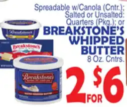 Bravo Supermarkets BREAKSTONE'S WHIPPED BUTTER offer