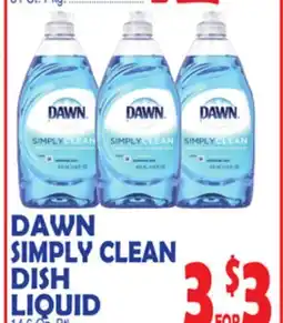Bravo Supermarkets DAWN SIMPLY CLEAN DISH LIQUID offer