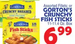 Bravo Supermarkets GORTON'S CRUNCHY FISH STICKS offer