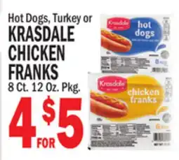 Bravo Supermarkets KRASDALE CHICKEN FRANKS offer