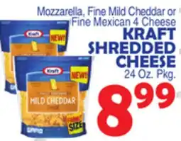 Bravo Supermarkets KRAFT SHREDDED CHEESE offer
